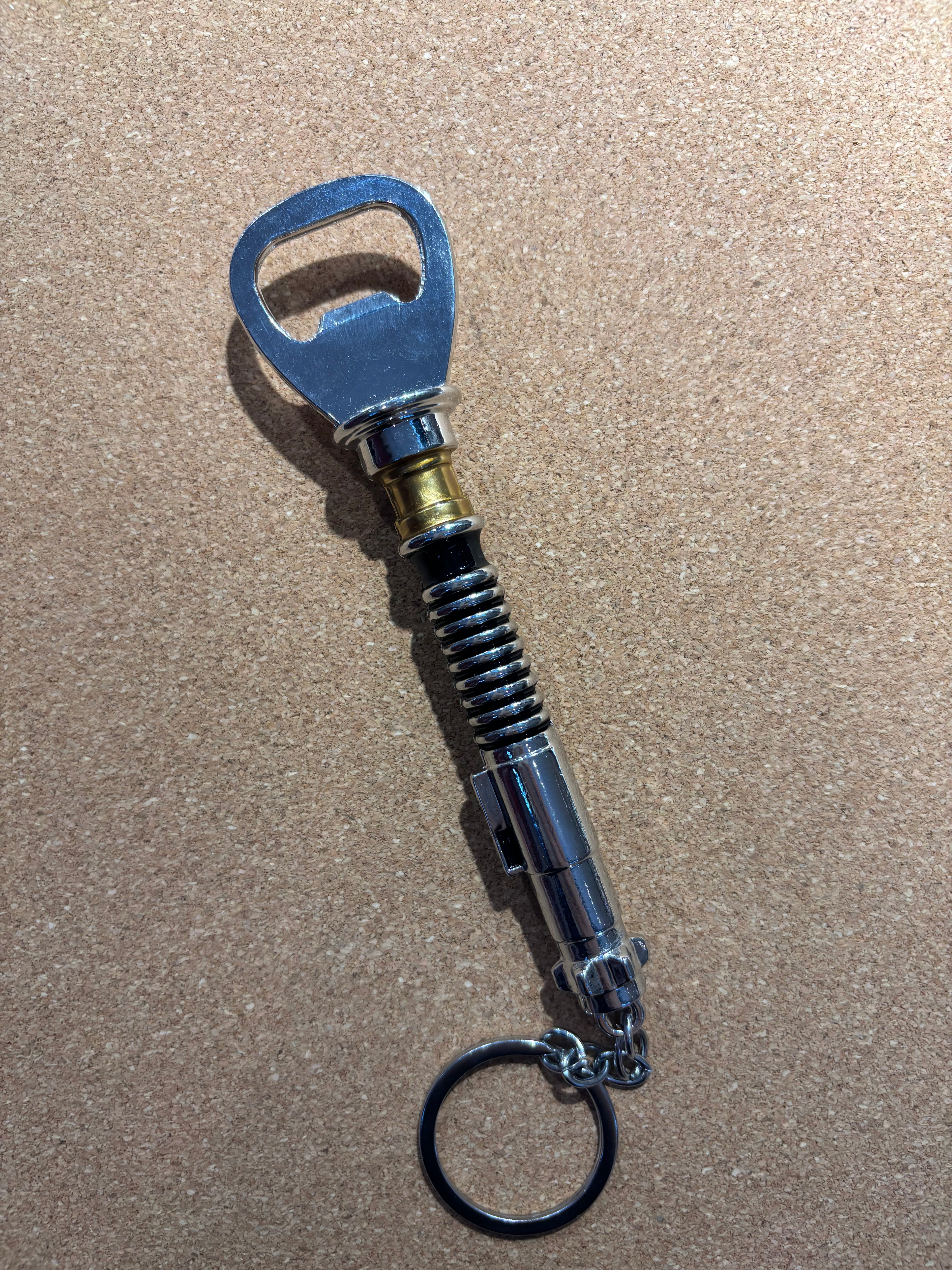 Lightsaber keychain bottle opener
